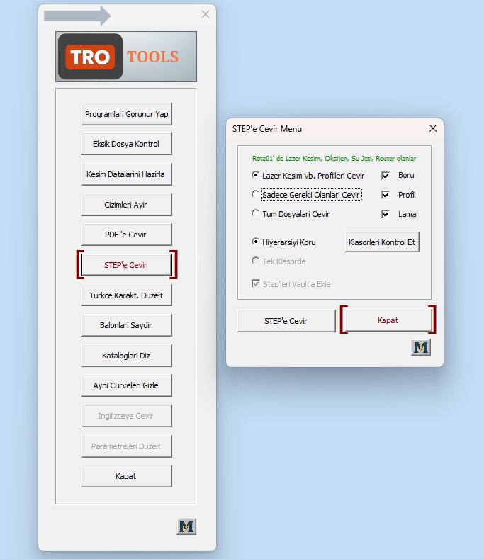 Üretim Hazırlığı ve Otomatik Çıktı Yönetimi
